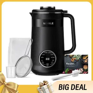 KIDISLE 32oz Smart Nut Milk Maker, 8-in-1 Multi-Function Plant Milk Machine with Timer Preset, All-Day Heat Preservation, No Hand-Wash, US Plug for Busy Mornings & Family Use