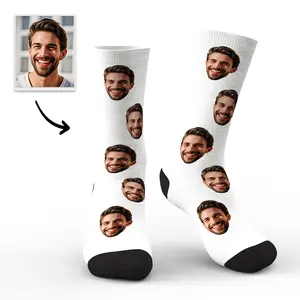 Custom Face Socks with Photo Personalized Colorful Socks Gifts for Family