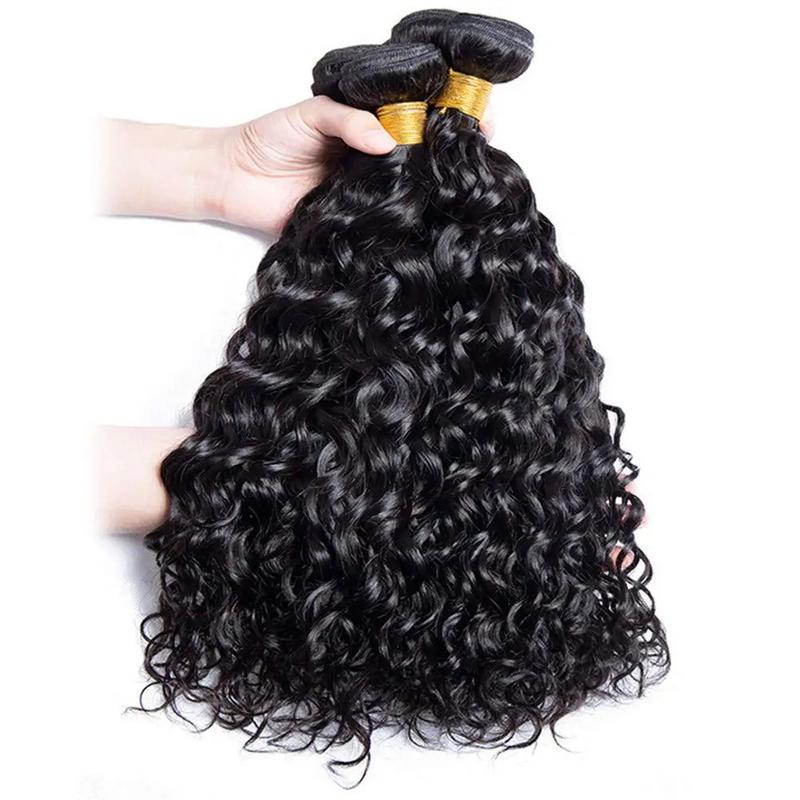 24K Extensions Water Hair 3 Bundles Brazilian Virgin Hair Water Human Hair Bundles
