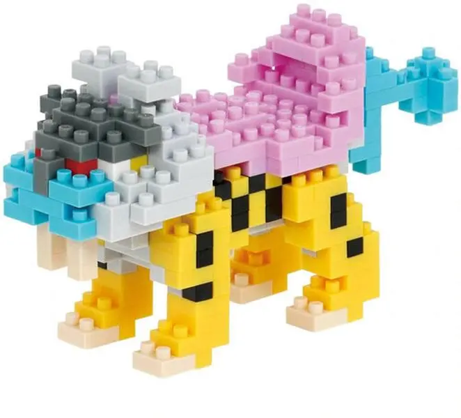 Nanoblock - Pokemon Series - Raikou Building Kit  [Collectible Figurine/Statue/Bust] figurine/statue, Brick, Collectible