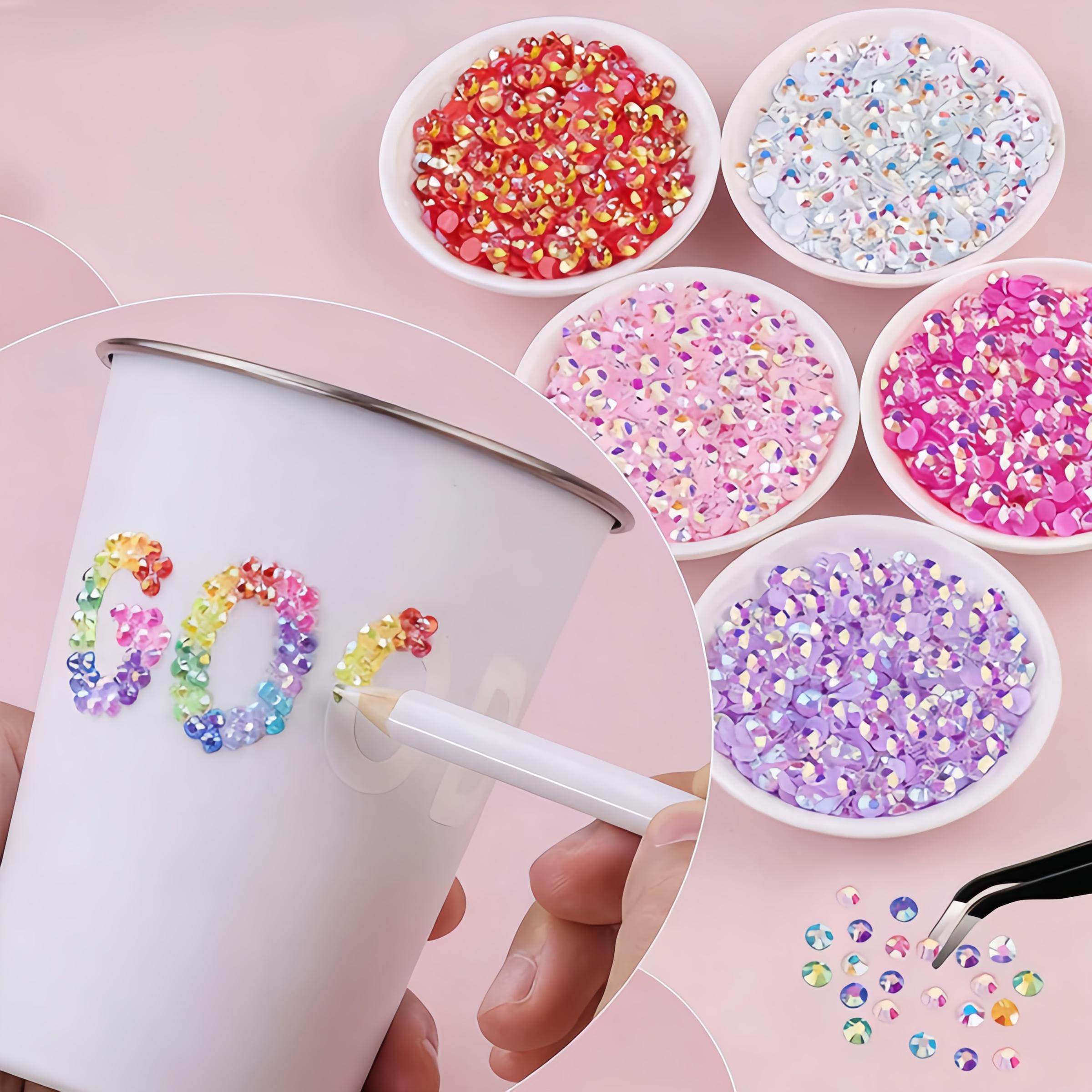 18000/32000 Pcs Jelly Rhinestones -3mm 15/40 Colors Flatback Gems with Crafting for Crafting Bedazzling Kit for Crafting Book Shoes Nail Art Accessories Nail Rhinestones,Valentine's Day gifts,Children's Day gifts, Party gifts