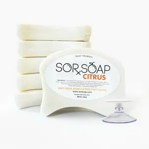 SORSOAP Citrus and Bergamot 6pk - Soft Tissue Massage Soap with All Natural Extracts