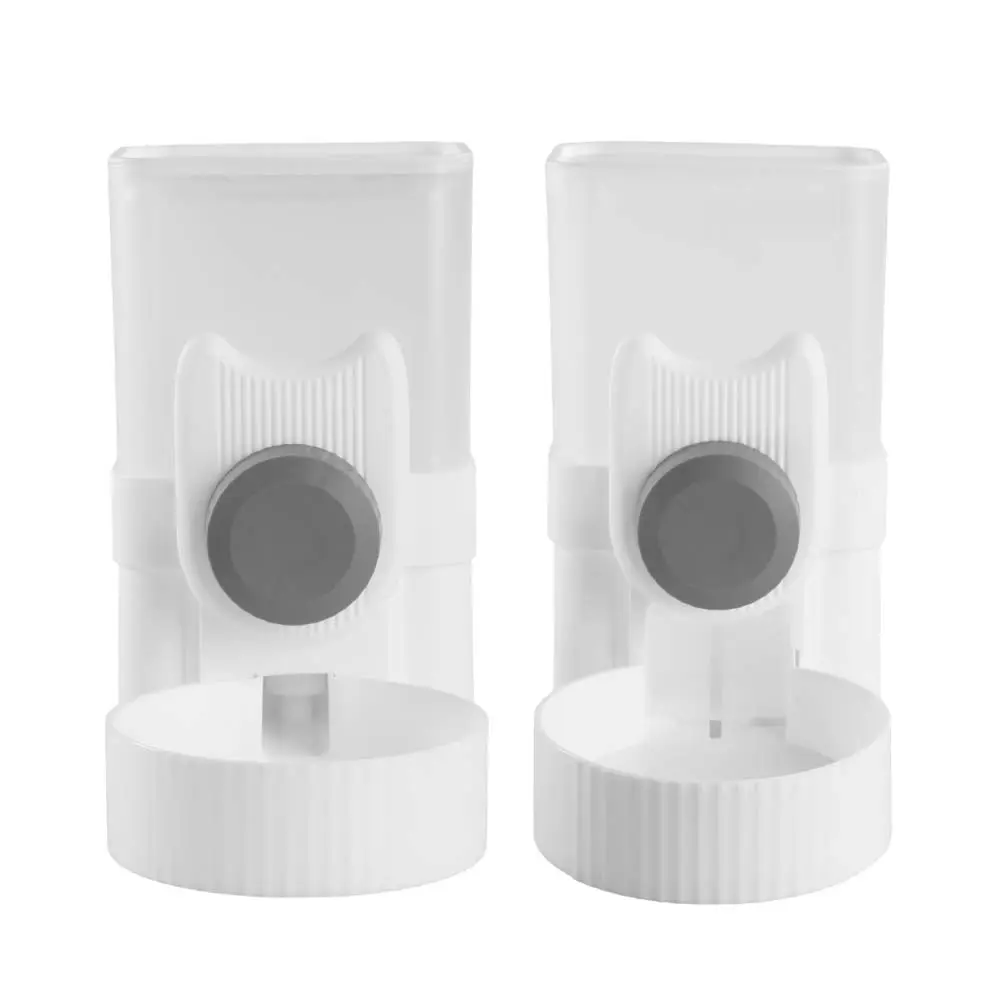 2Pcs Automatic Gravity Pet Food Dispenser & Water Bottle Set - 1L Anti-Spill, Hanging Cage Feeding Station for Cats, Home Improvement Supplies