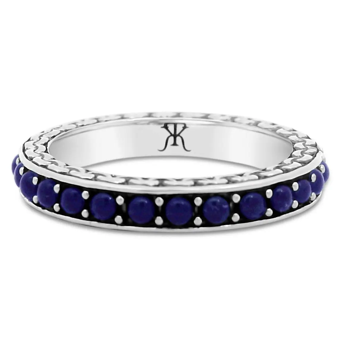 Tiffany Kay Studio Sterling Purl Knit GemstoneEternity Ring