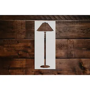 Lamp Stencil - Art and Wall Stencil