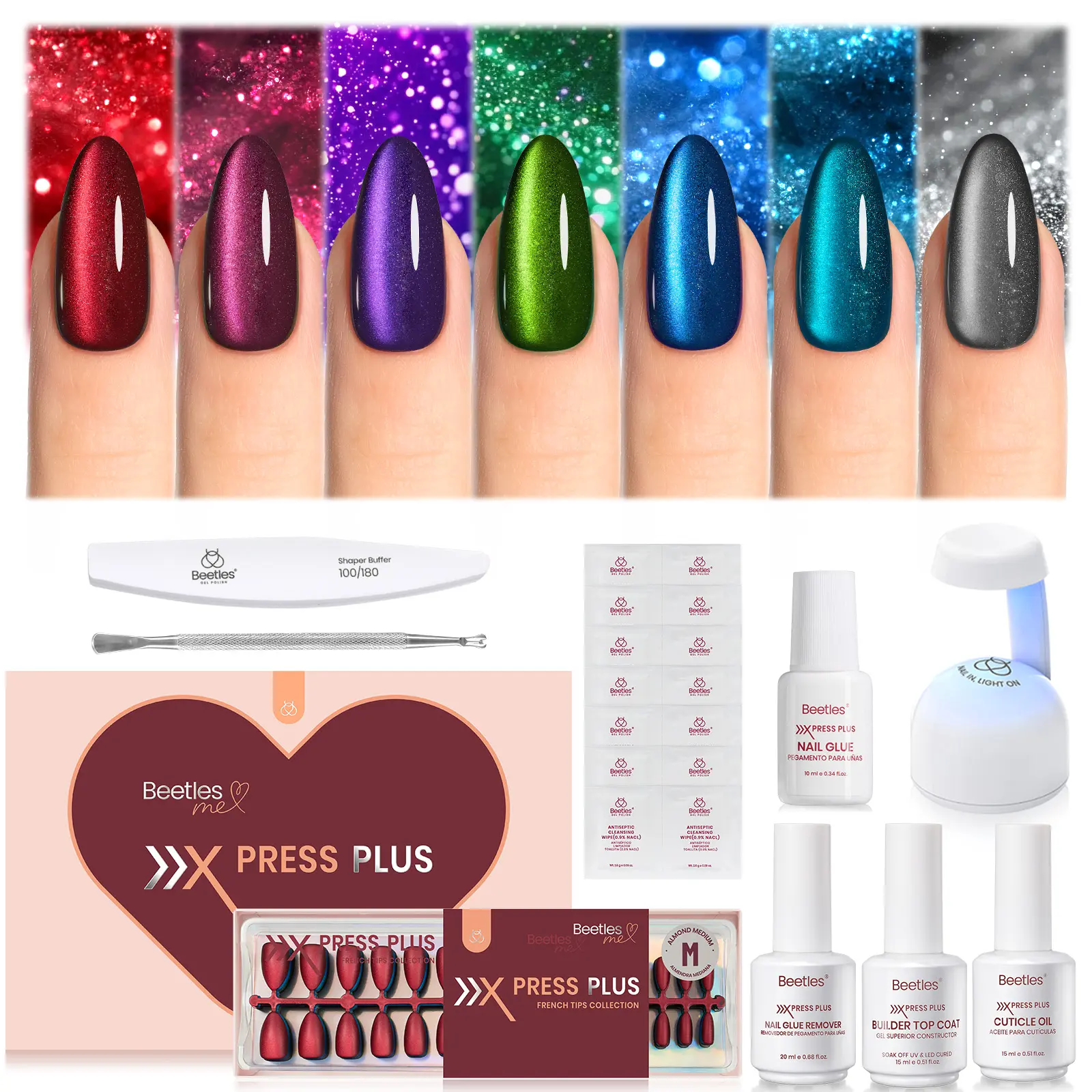 Enchanted Aurora-M-Almond-224Pcs-16Sizes-Kit-w/UV