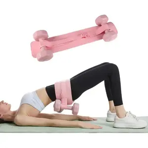 Hip Thrust Belt, Fully Upgraded Hip Thrust Belt for Dumbbells, More Comfortable Hip Thrust Belt, Home Gym Hip Thrust Belt with Wider and Longer Anti-Slip Pads, Glute Workout Equipment