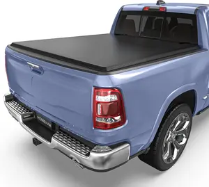 OEDRO Soft Roll-Up Tonneau Cover Fit for Dodge Ram 1500 2009-2024 (Only for Classic), Fleetside 5.7 Ft Bed (No Ram Box)