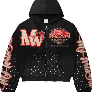 MYWRLDINCSTUDIOS RHINESTONE JACKETS (Black)