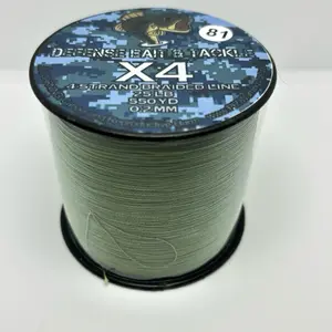 Defense Bait And Tackle X4 Braid Moss Green 25 Lb 550 Yd