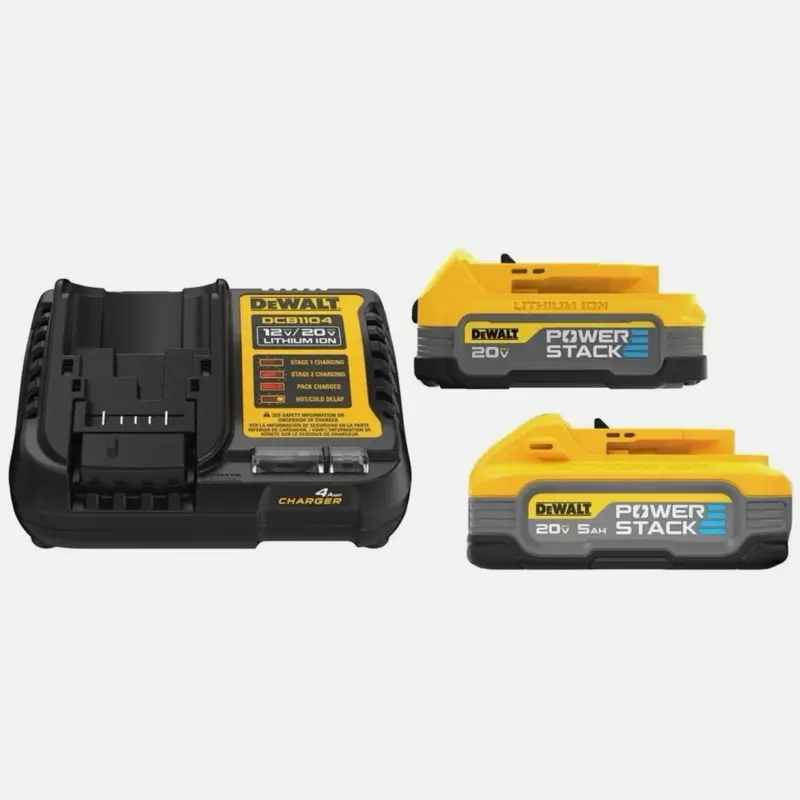 DEWALT POWERSTACK 20V MAX Compact Battery Charger Starter Kit (Available in 1-Pack or 2-Pack)