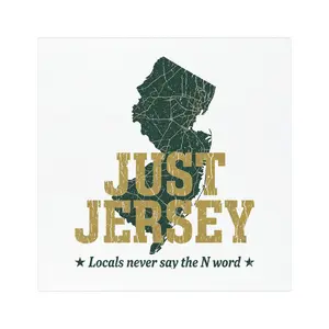 Just Jersey Car Magnet | Funny New Jersey Magnet | NJ Local Pride Magnet | Garden State Car Accessory | Jersey Humor Gift