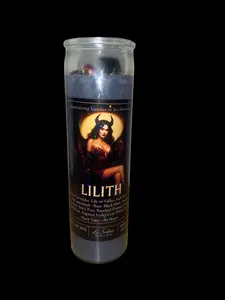 Lilith Manifesting 15 oz Scented Lilith Candles - La Salma Wax & Wix - Ritualistic Aromatic Candles for Specified Use - 80 Hour Burn Time - Lilith's Dark Seductive Fragrance