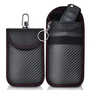 2026 New Hot Faraday Key RFID Electromagnetic Shielding Bag Credit Card Signal Blocker Case Keyless Entry Car Anti Theft Bags ﻿Key Case