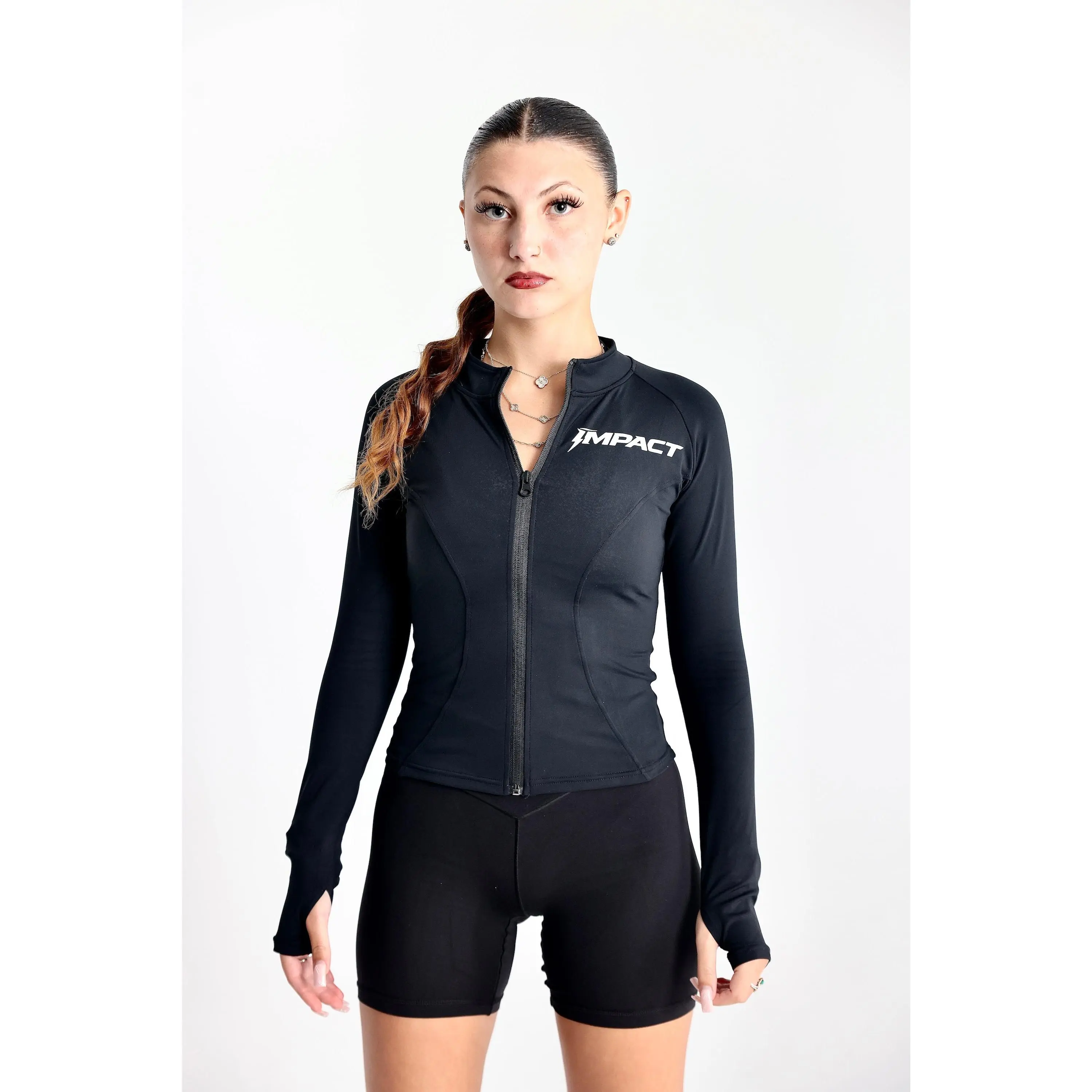 IMPACT Zip Jacket – Black