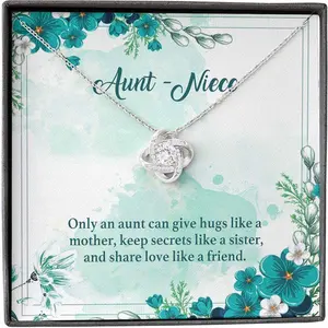 Niece Necklace, To My Niece Necklace Gift, Necklace For Niece, Birthday Necklace For Niece, Gift From Aunt Custom Necklace 114, Beautiful Necklace Gift for Niece Message Card Box, Perfect for Birthday, Christmas, Graduation