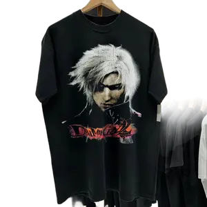 '03 DEVIL MAY CRY 2 PS2 BLACK WASHED T-SHIRT