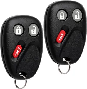 Key Fob Keyless Entry fits 2003-2006 Chevy Tahoe Suburban Silverado Avalanche Equinox SSR/GMC Sierra Yukon/Cadillac Escalade/Hummer H2 / Pontiac Torrent/Saturn Vue (LHJ011), Set of 2