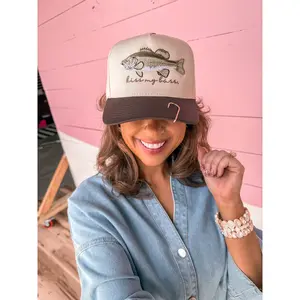 Kiss My Bass Embroidered Fishing Hat