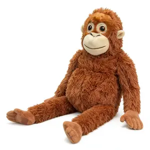 Realistic Gorilla Plush Toy, Healing Monkey Doll, Soft Stuffed Animal, Cute Gift for Girls, Window Curtain Tieback, Home Decor