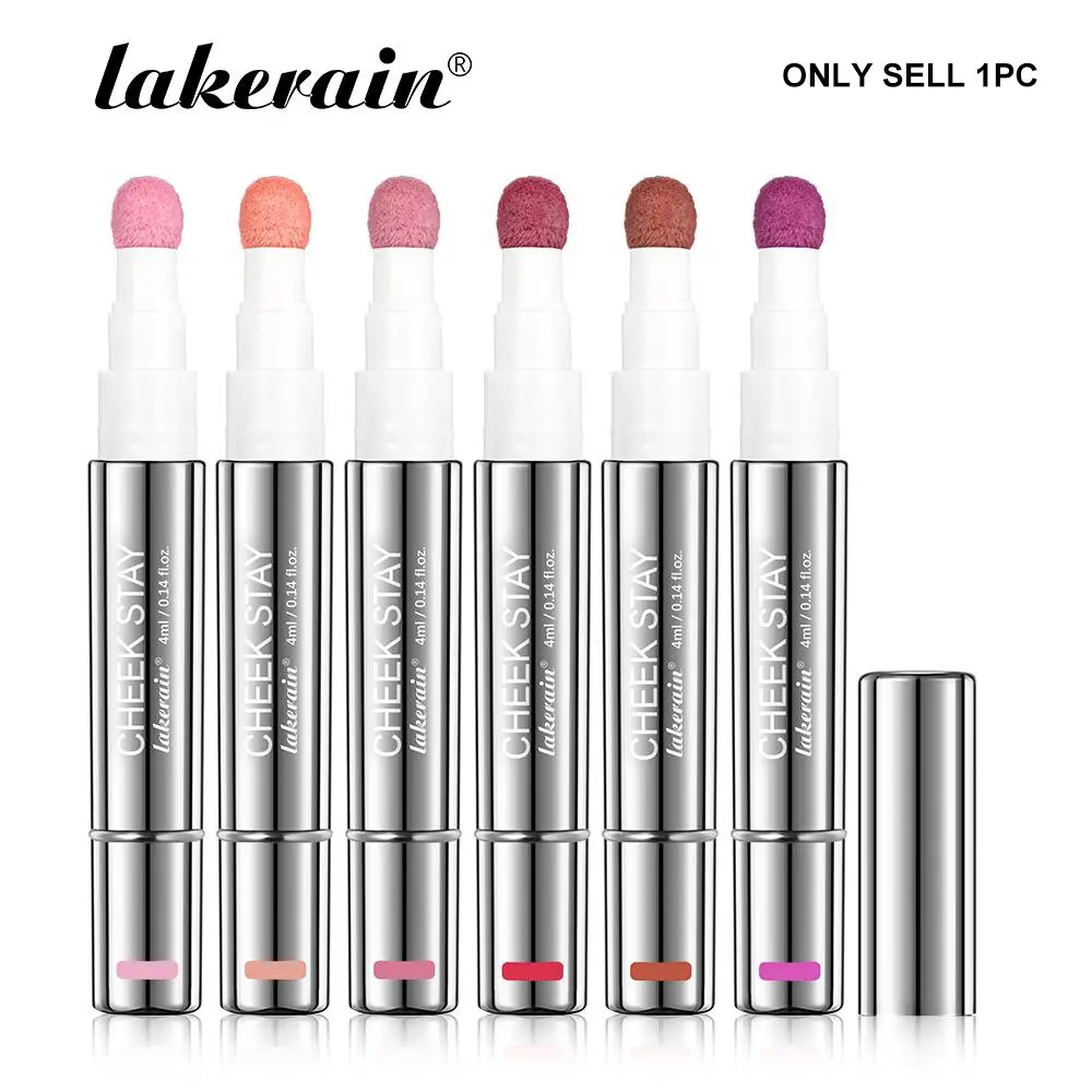 Long-lasting Hydrating Liquid Blush, 1pc Waterproof Blush Stick with Sponge Tip, Natural Look Blush for Daily Makeup, Cosmetic with Hydrating Ingredients