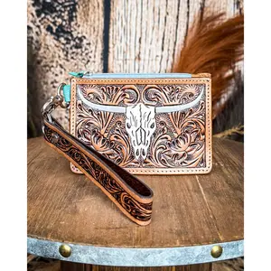 Myra Bag - Pride of Prickly Pears Card Holder in Dark Brown