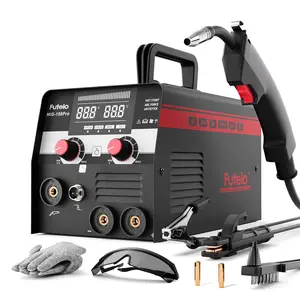 FUTELO MIG-150Pro 150A 110V Gasless Flux Core MIG Welder Machine 3-in-1 with IGBT Control & 10 Accessories for Flux MIG/STICK/TIG Welding