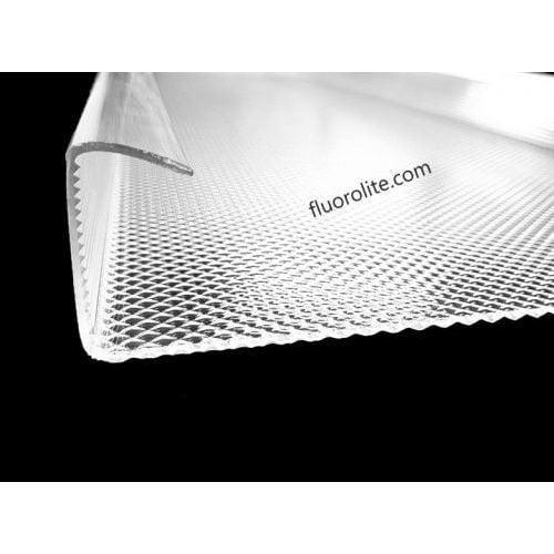 F-2372: 2 Lite Wrap Around Replacement Light Cover  48-11/16"" x 9-15/16"  (between the hooks = 8″) x  1-3/4" Depth