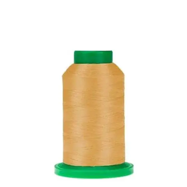Isacord Polyester Embroidery Thread (1000m, 2922-0842) - Grounded Brown Toffee Tone, Smooth Finish, Crisp Detail, Strong Stitch, Lasting Color, Heritage Look for Rustic Projects with Rust, Olive, Cream Warm Colors & Brown Animal Motifs