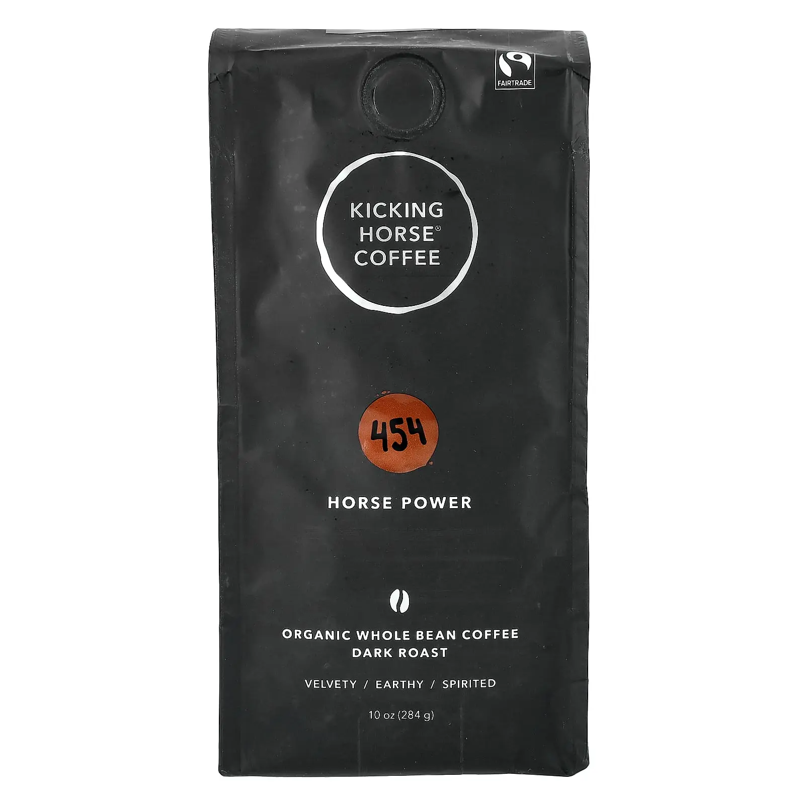 Kicking Horse 454 Horse Power, Organic Coffee, Whole Bean, Dark Roast, 10 oz (284 g)