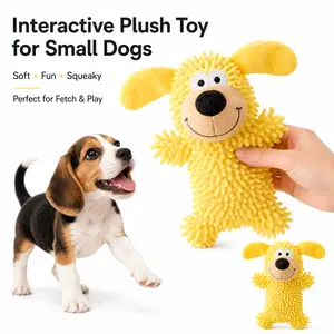 SummerVibes Squeaky Dog Toy Stick for Small Breeds Durable Textured Plush Chew Toy with Easy Grip Soft Fun for Everyday Interactive Play summervibes
