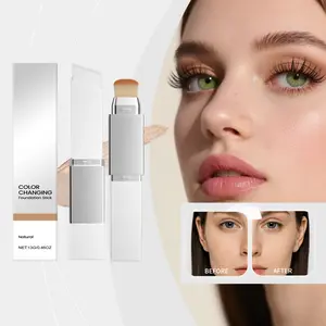 3. 2-in-1 Matte Color Changing Foundation Stick, Lightweight & Thin, Flawless Daily Base Makeup