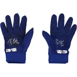 Kerry Carpenter Detroit Tigers Autographed Game-Used Blue Under Armour Batting Gloves from the 2024 MLB Season - Fanatics Authentic Certified