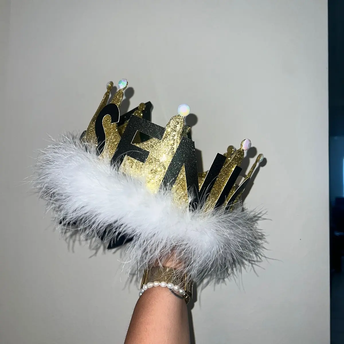 Customized senior crown