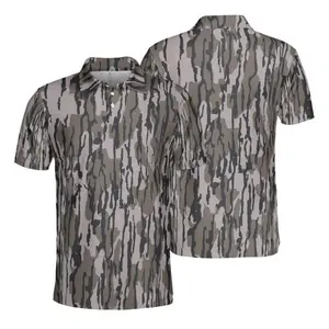 Men’s Bottomland Camo Polo – Cool Modern Look, Easy Fit