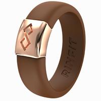 Dark Brown & Metal-Rose Gold
