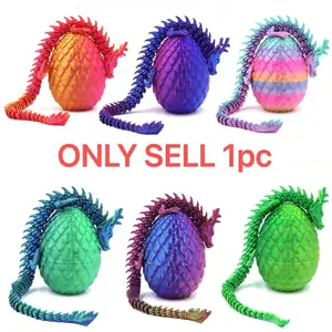 3D Printed Dragon Egg Model, Multicolor Desktop Decor & Car Accessories, Anime Figurine, Home Decoration, Perfect Gift for Holidays, Collectible Room Decor,Boys & Men gifts