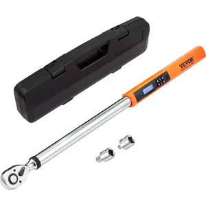 TikTokShopBlackFridayVEVOR Digital Torque Wrench 1/2" Drive(25-250ft.lb/34-340n.m), ±2% Torque Accuracy, 3-Mode Adjustable Electronic Torque Wrench with LED Buzzer Calibration