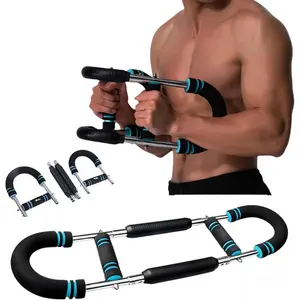 Twister Arm Exerciser,80-110lb Adjustable Spring Workout Bar, Forearm Triceps Chest Enhanced Exercise Strengthener,Portable Home Fitness Equipment, Detachable Design Fitness Anywhere