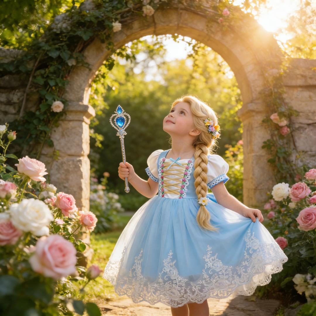 Girls Sleeping Beauty role play first birthday dress purple performance costume princess tulle skirt anniversary gift