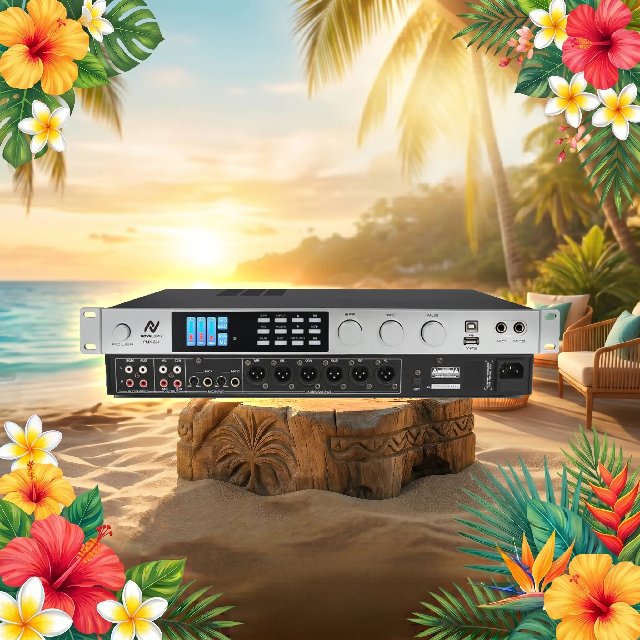 PMX-224 Digital Karaoke Processor - Mixer | NovaLumix | Best In Class