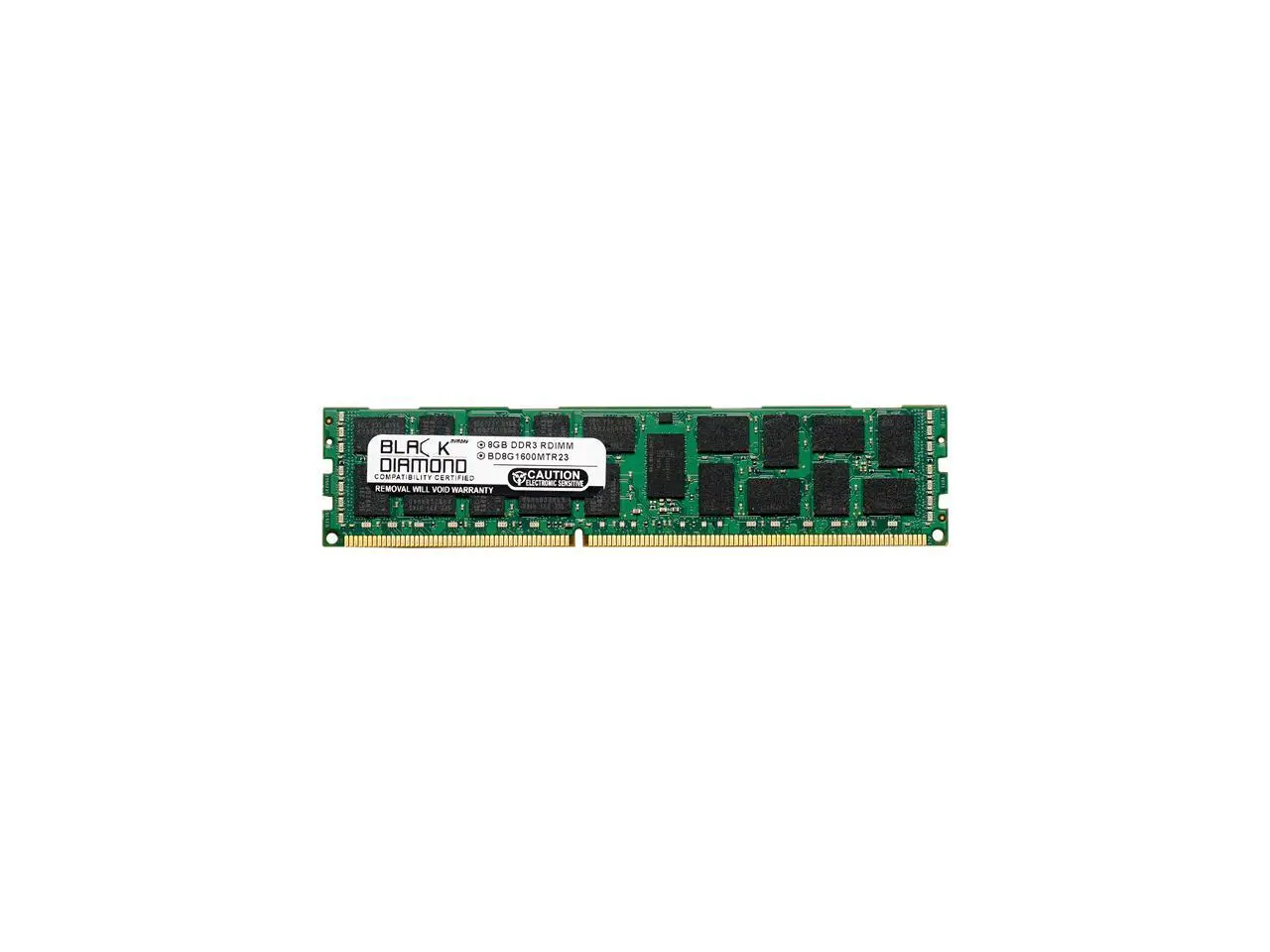 Black Diamond Server Memory 8GB 240-Pin DDR3 SDRAM ECC Registered DDR3 1600 (PC3 12800) Model BD8G1600MTR23