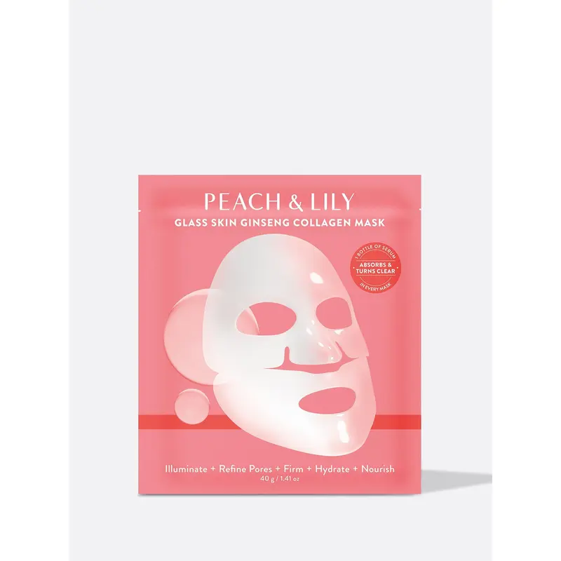 [Peach&Lily Official] Glass Skin Ginseng Collagen Mask (3 Masks)-Korean Skincare, Facial Mask, Collagen
