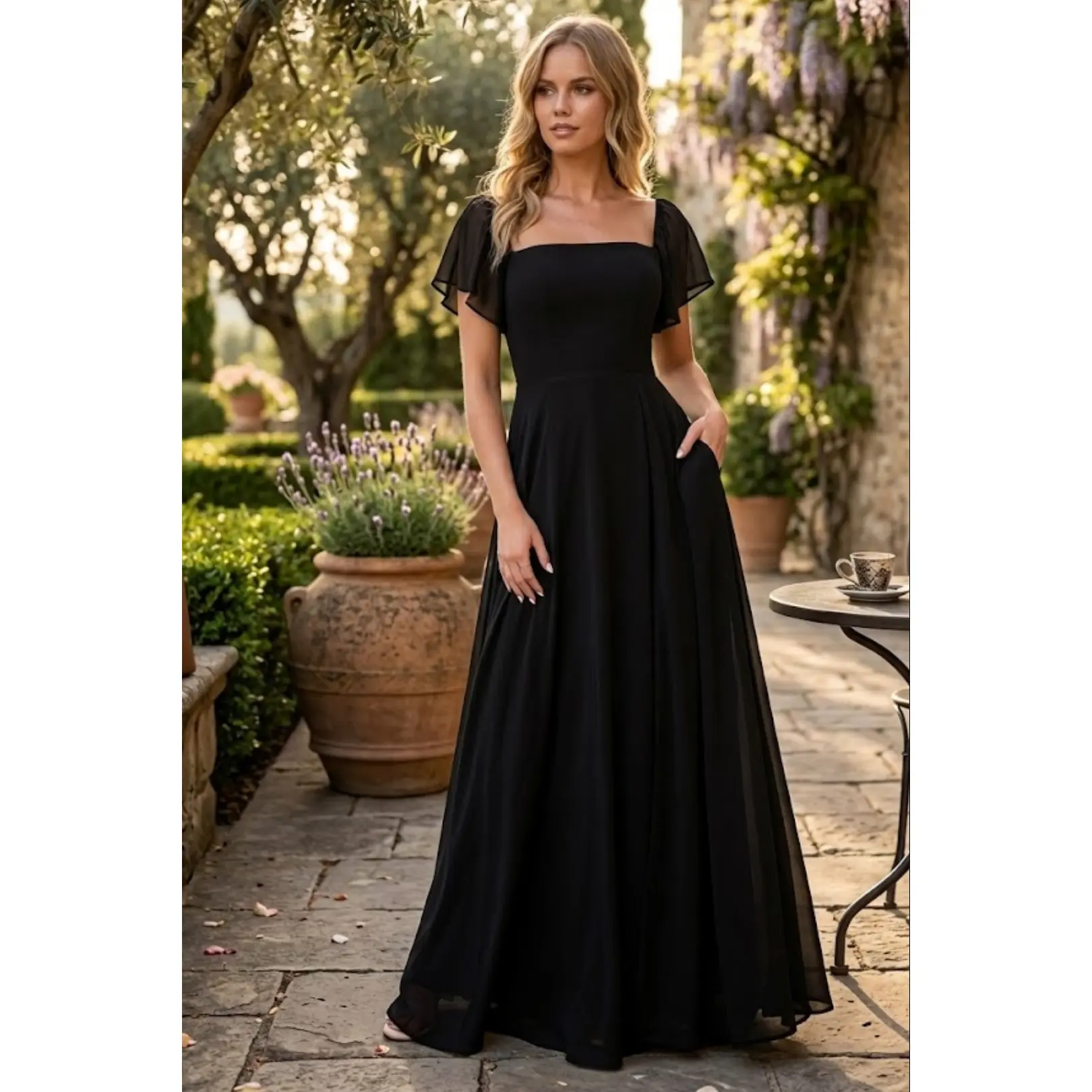 Funeral Dress in Black for Women – Eva USA 3454
