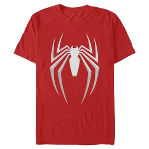Men's Marvel: Spider-Man Silver Amazing Logo T-Shirt