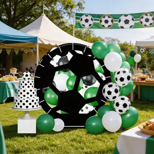KEQU-Cardboard Cutouts Football Balloon Mosaic Stand kit, Soccer BalloonMosaic Stand, Football Party Supplies, Soccer Party,Birthday Balloons, Sports Party