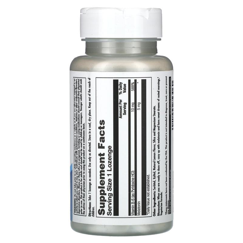 KAL Melatonin, Lemon, 5 mg, 60 Lozenges