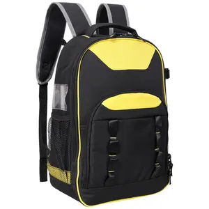 Portable multi-purpose tool backpack with Tool Pockets & Laptop Compartment, Heavy-Duty Storage Organizer ，ideal for Electricians, Construction & Work Accessories