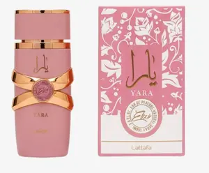 Lattafa Yara Elixir EDP for Women 3.4 FL.OZ 100ML - Luxurious Pink Bottle with Gold Accents