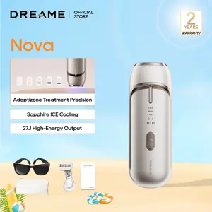 Dreame Nova IPL Hair Removal with Dual-Lamp 27J Output, Sapphire ICE Cooling, 3.9cm² Window, 0.2s Flash, Adaptizone AI Detection, Photon Skincare, Up to 96% Reduction Full-Body for Women and Men